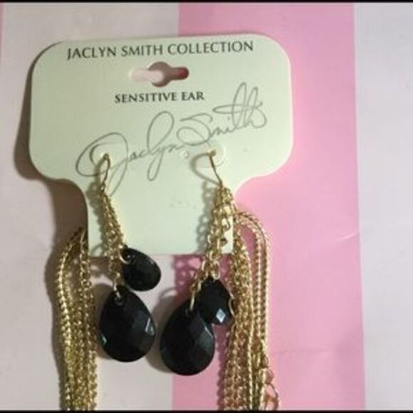 Jaclyn Smith Black multi layered Statement Necklace NWT - Picture 2 of 3